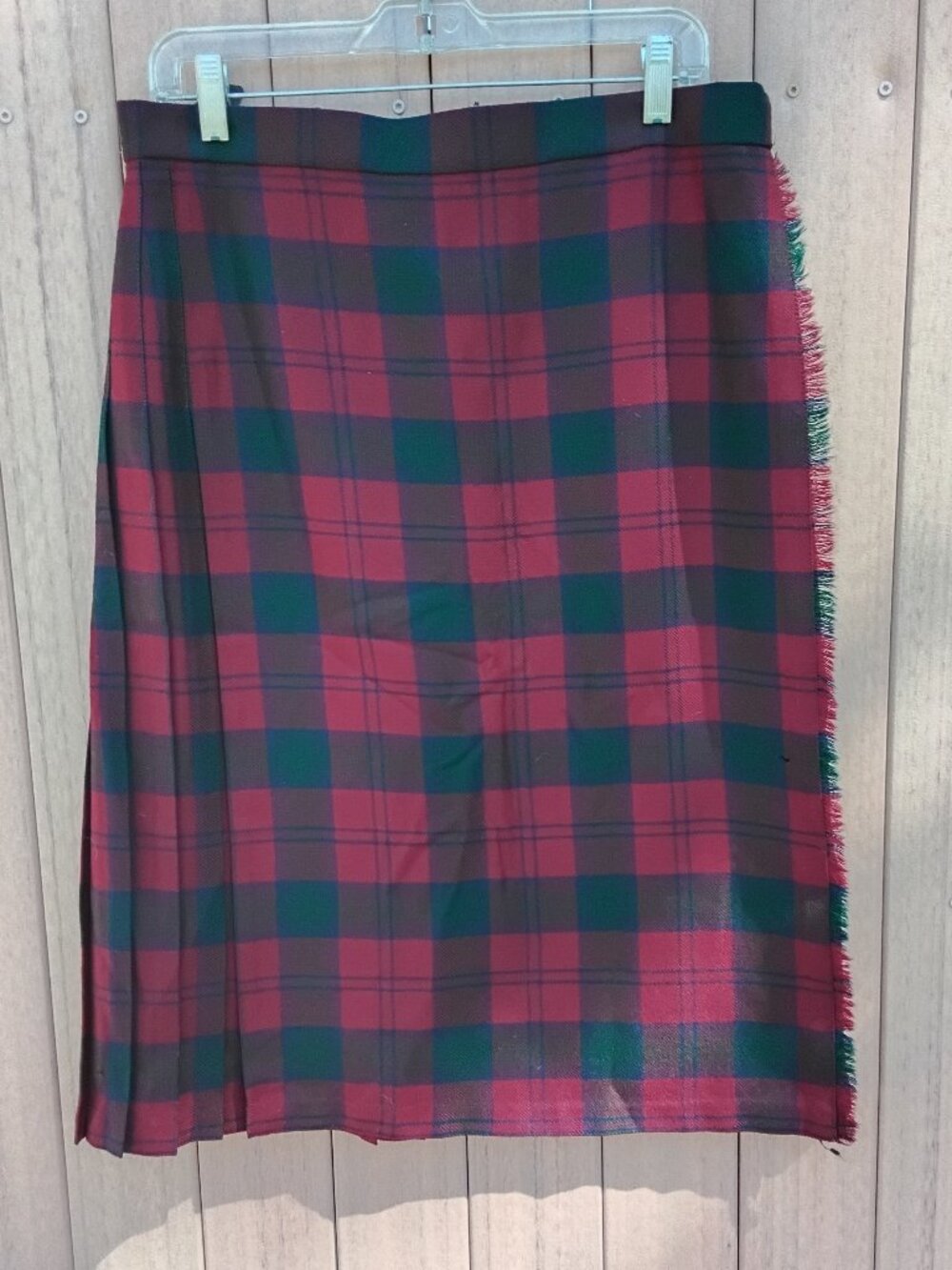 Vintage Highland Home Industries Women's Tartan Kilted Skirt Size 18 #50